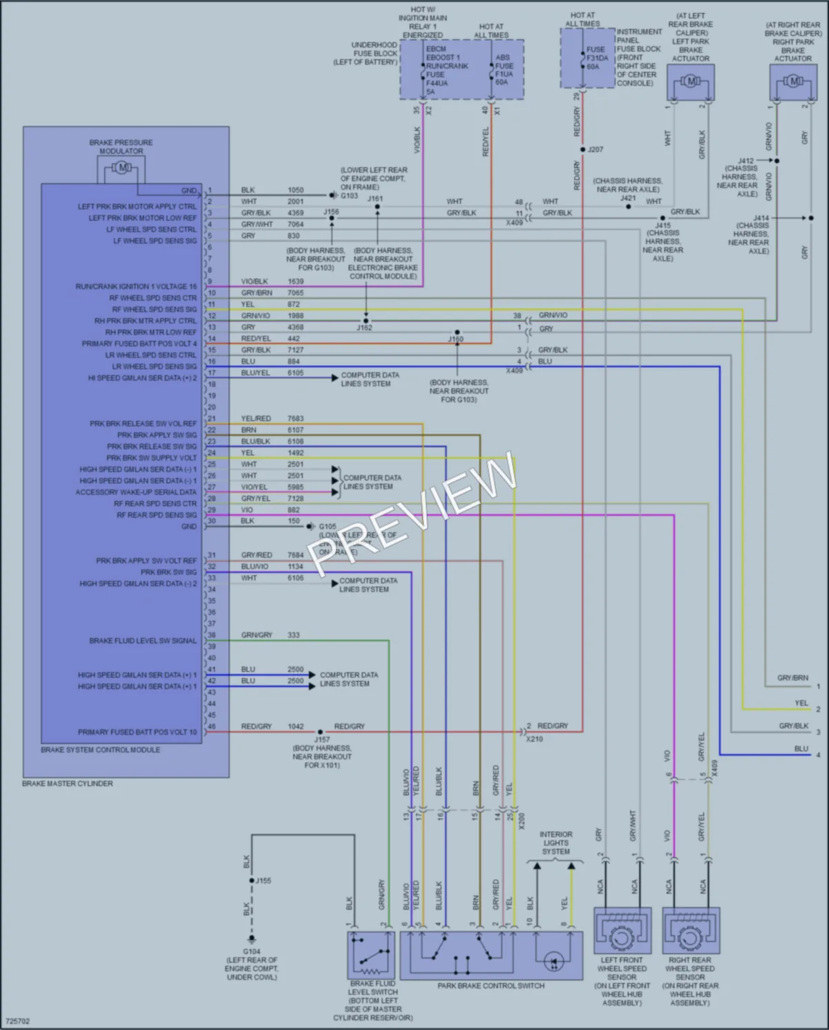 2020 Chevrolet Blazer Anti Lock Brakes wiring diagram preview