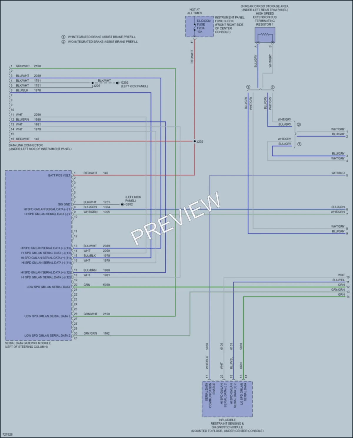 2020 Chevrolet Blazer Computer Data Lines wiring diagram preview