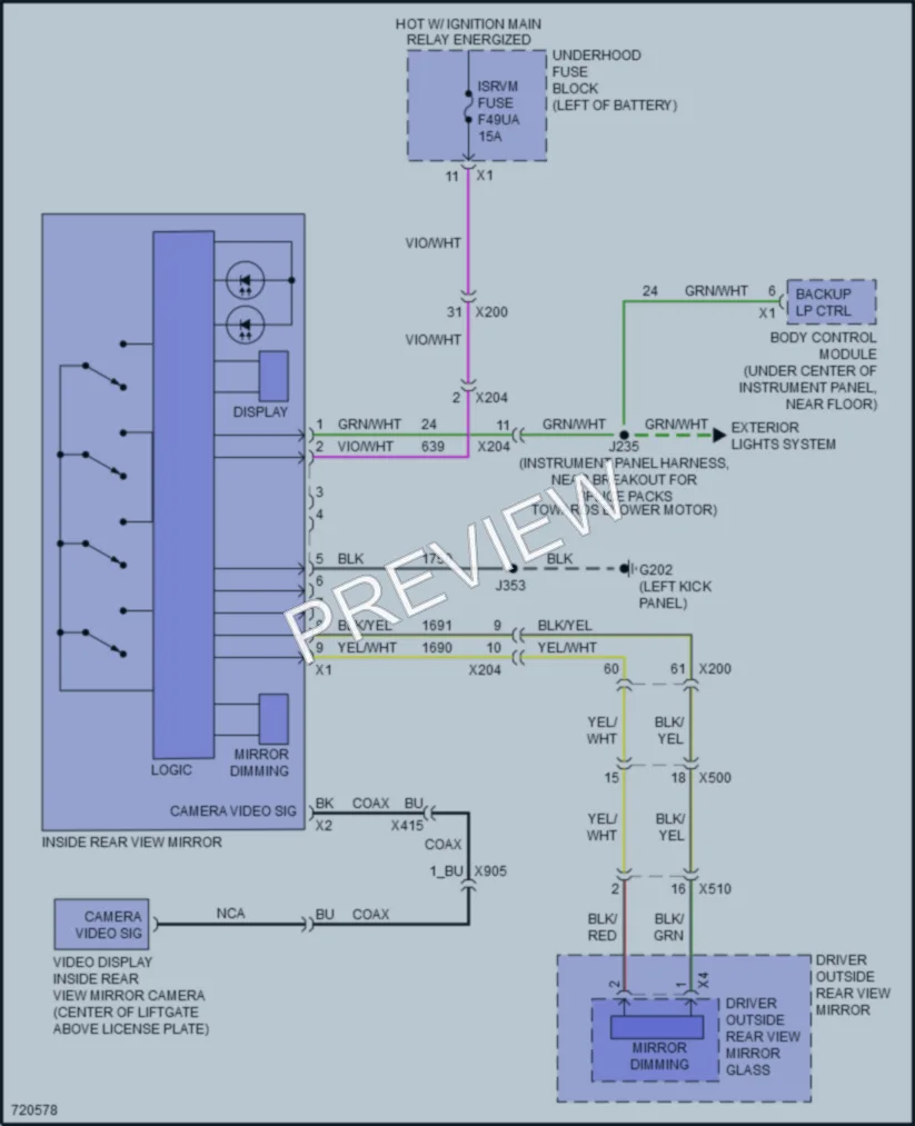 2020 Chevrolet Blazer Power Mirrors wiring diagram preview
