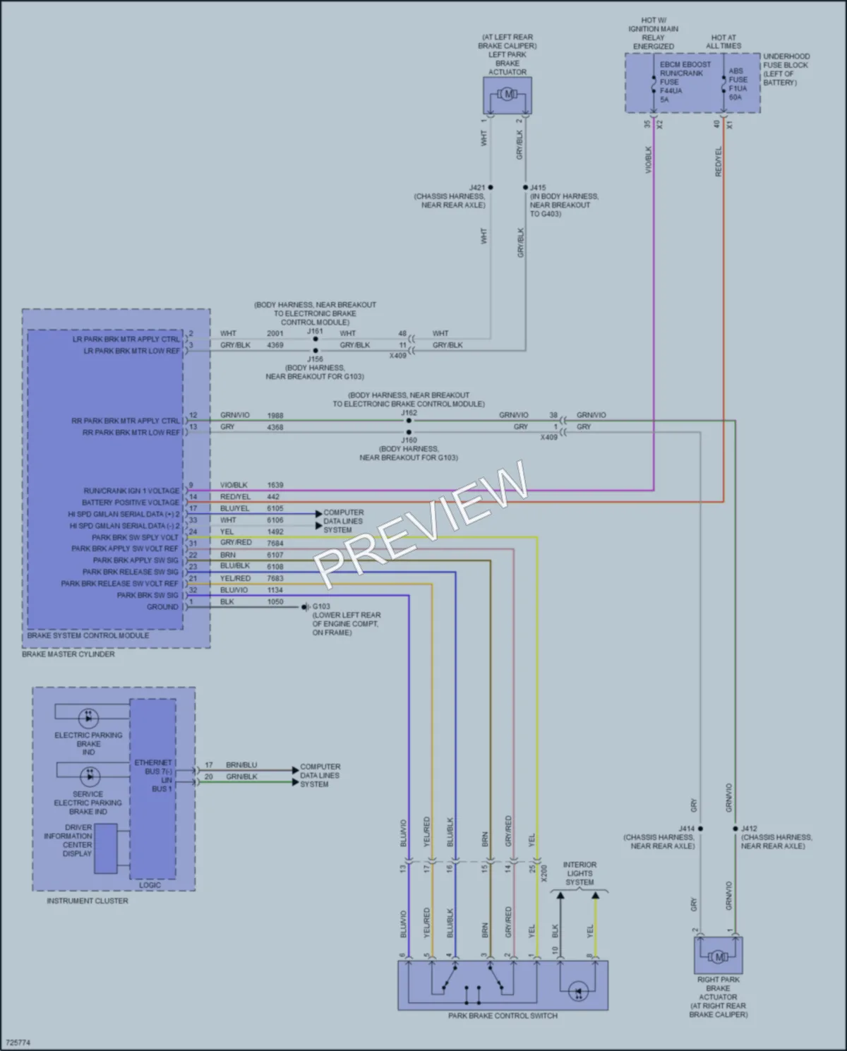 2020 Chevrolet Blazer Shift Interlock wiring diagram preview