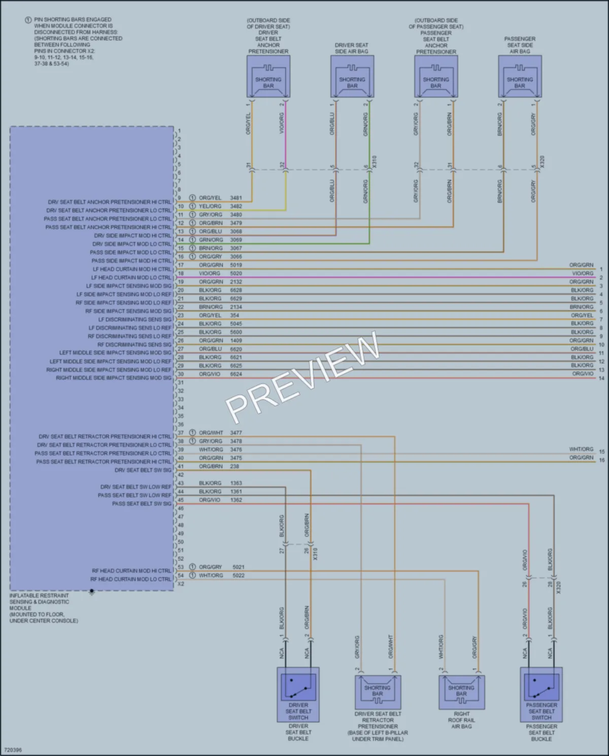 2020 Chevrolet Blazer Supplemental Restraints wiring diagram preview