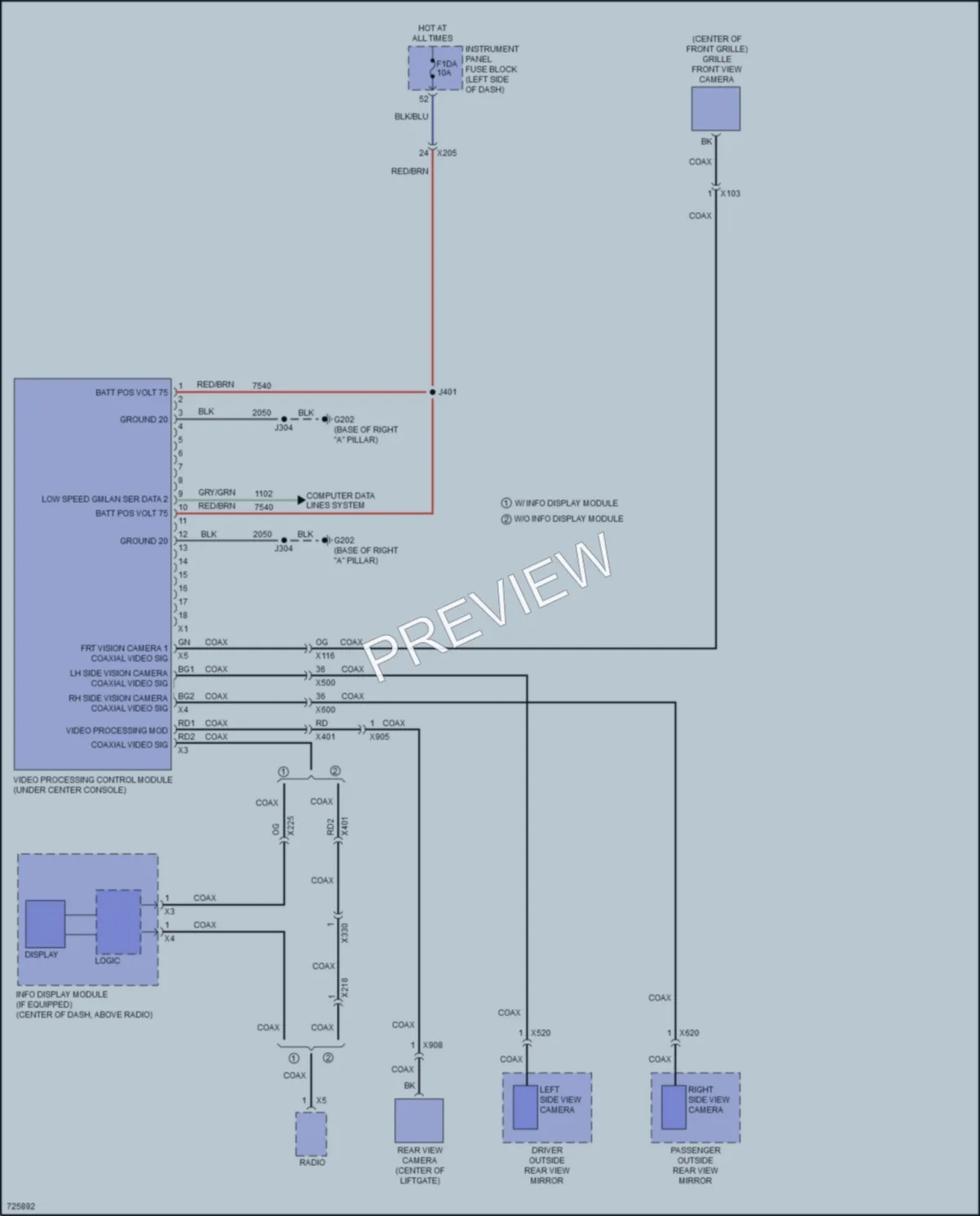 2020 Chevrolet BoltEV Navigation wiring diagram preview