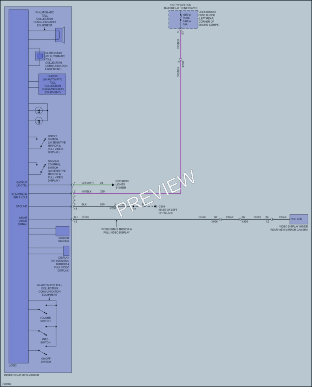 2020 Chevrolet BoltEV Power Mirrors wiring diagram preview