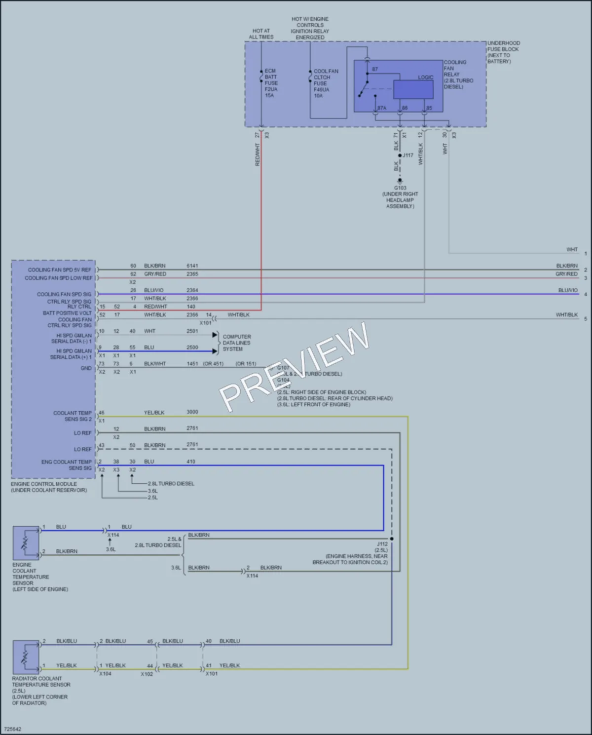 2020 Chevrolet Colorado Cooling Fan wiring diagram preview