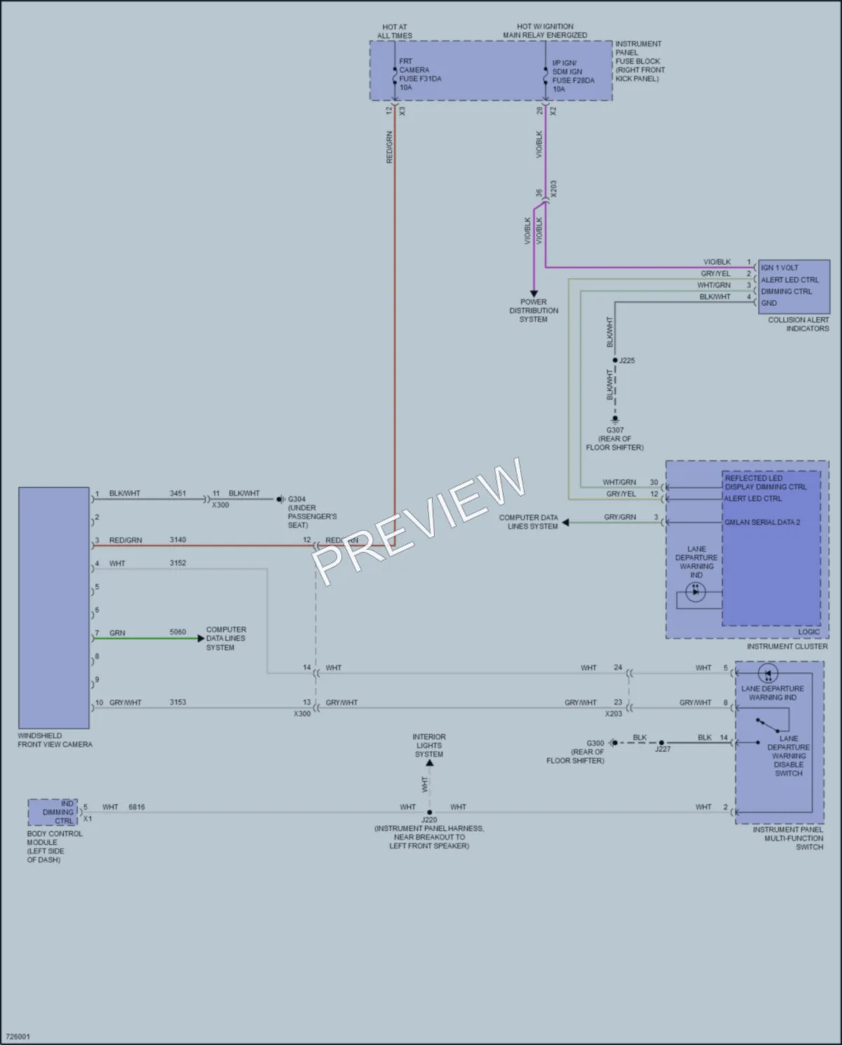 2020 Chevrolet Colorado Navigation wiring diagram preview