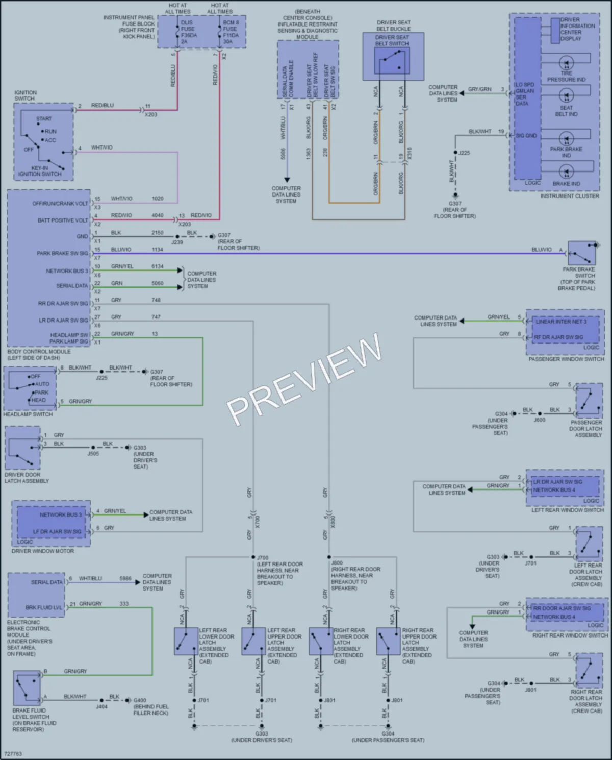 2020 Chevrolet Colorado Warning Systems wiring diagram preview