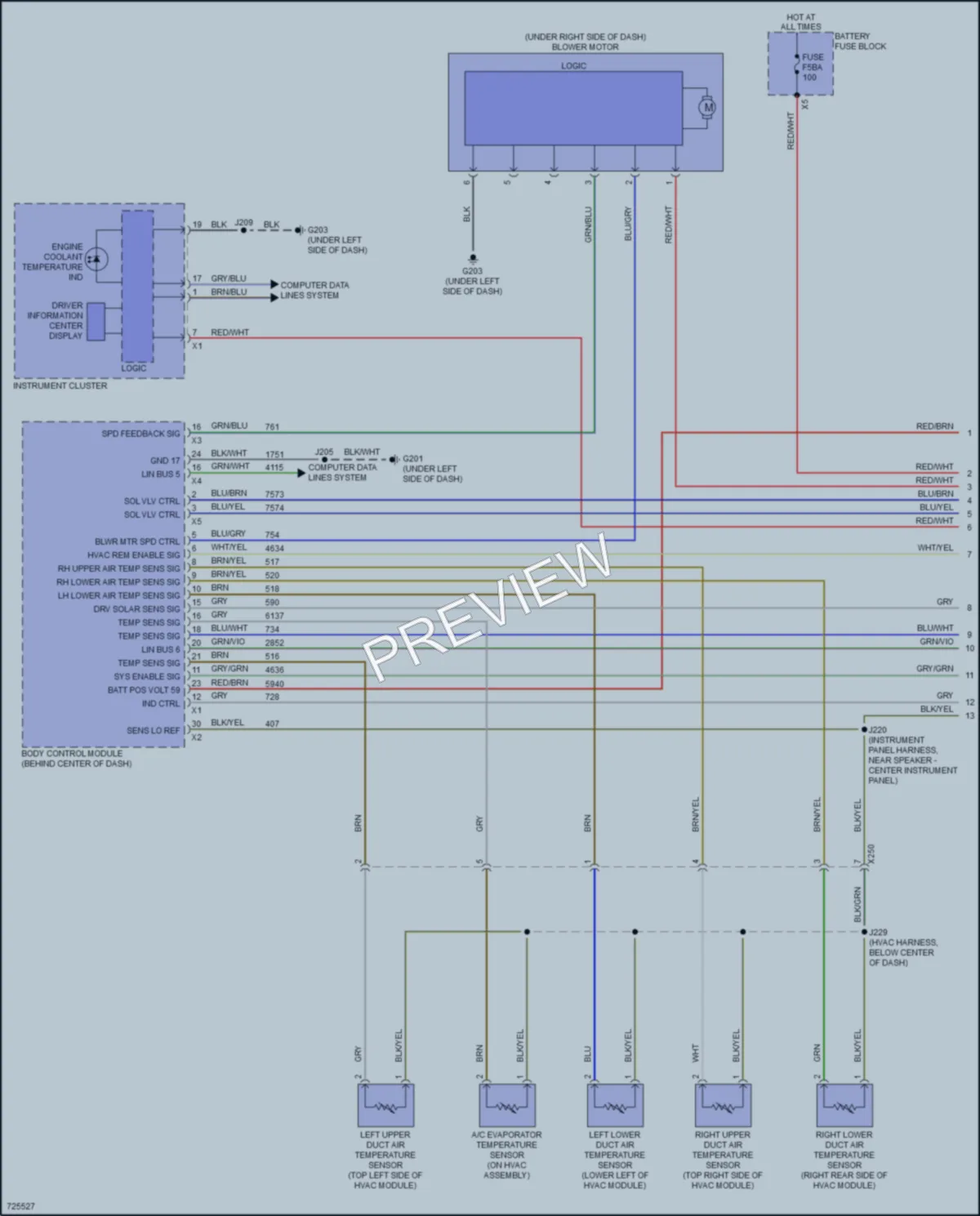 2020 Chevrolet CorvetteStingray Air Conditioning wiring diagram preview