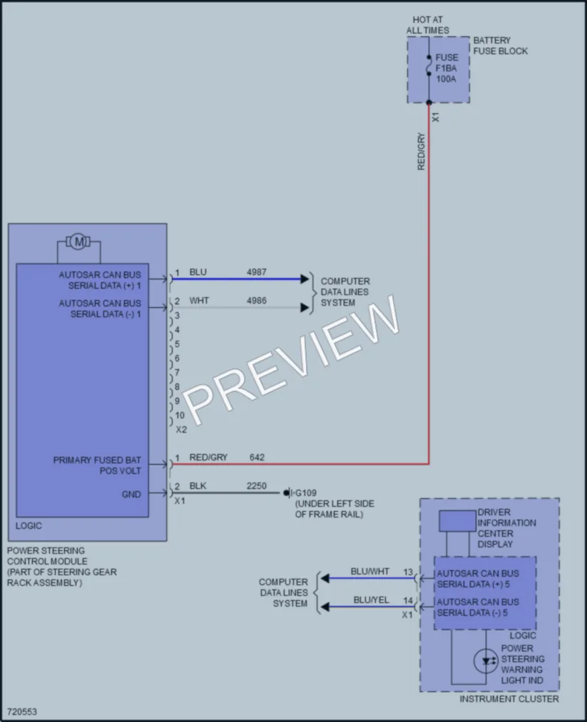 2020 Chevrolet CorvetteStingray Electronic Power Steering wiring diagram preview