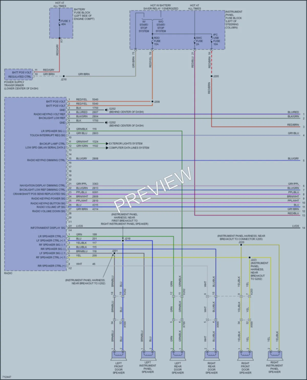 2020 Chevrolet Equinox Radio wiring diagram preview