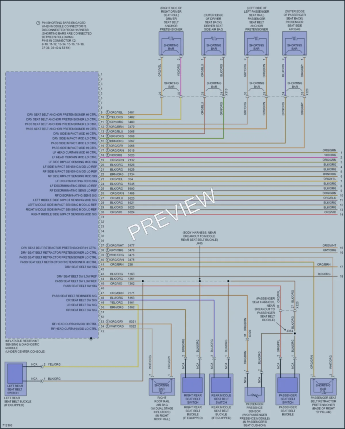 2020 Chevrolet Equinox Supplemental Restraints wiring diagram preview