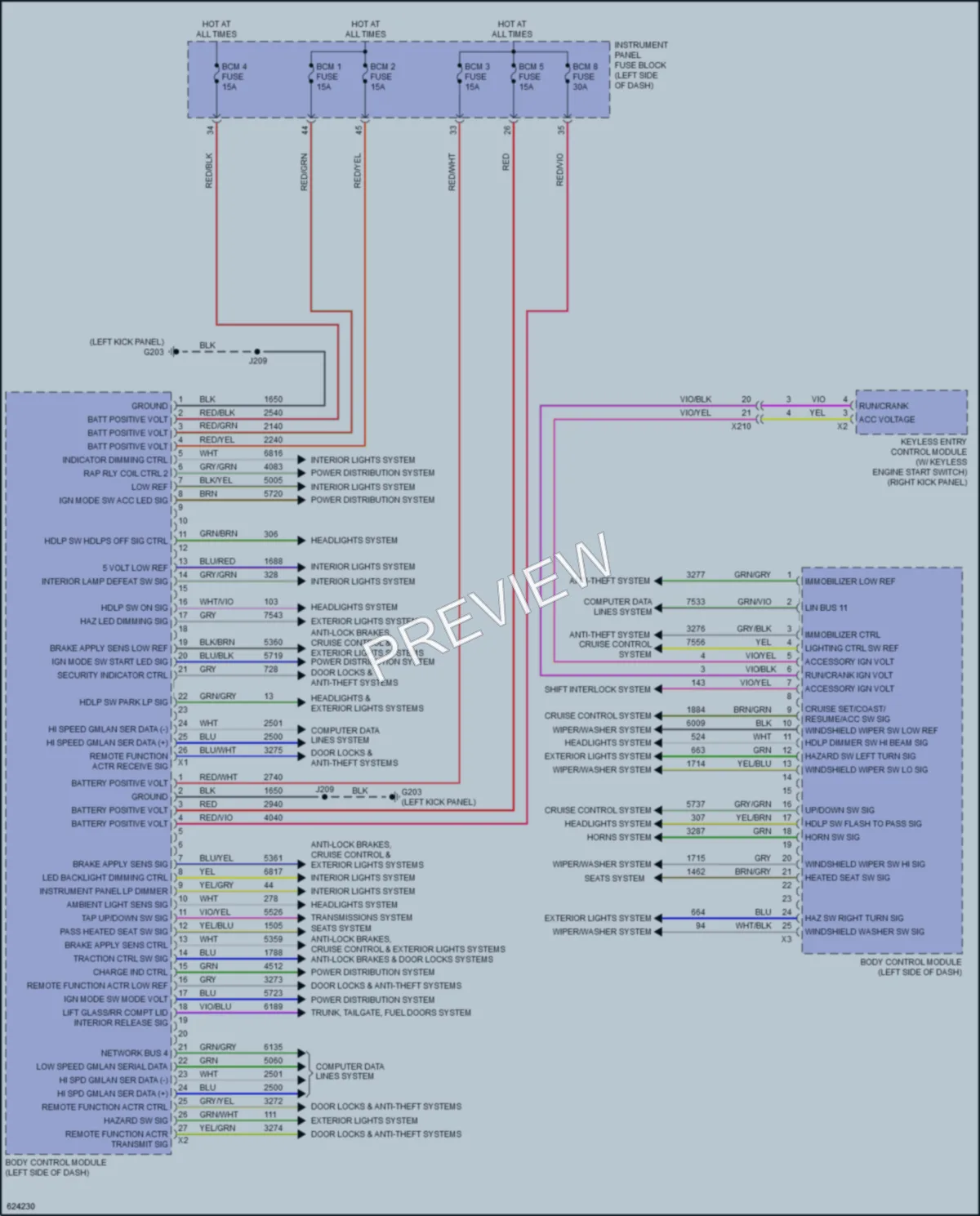 2020 Chevrolet Impala Body Control Modules wiring diagram preview