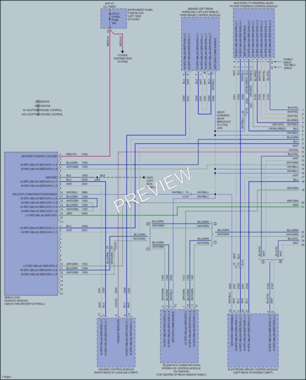 2020 Chevrolet Impala Computer Data Lines wiring diagram preview