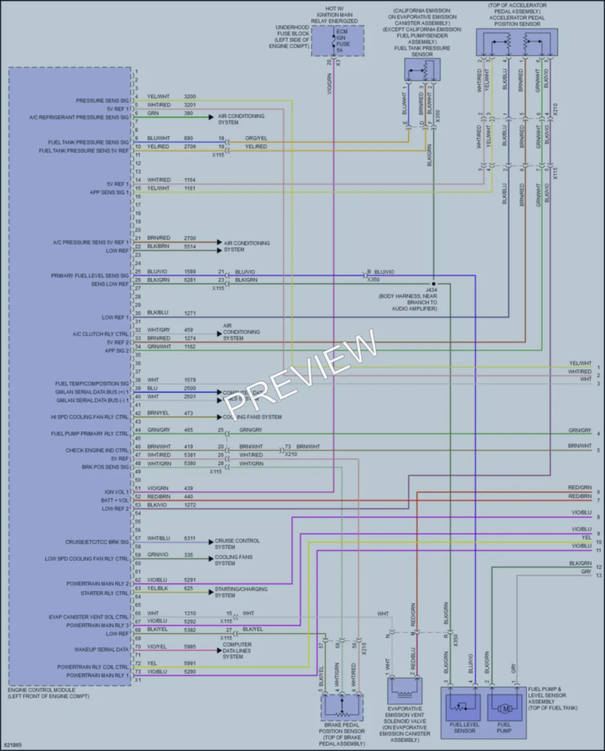 2020 Chevrolet Impala Engine Performance wiring diagram preview