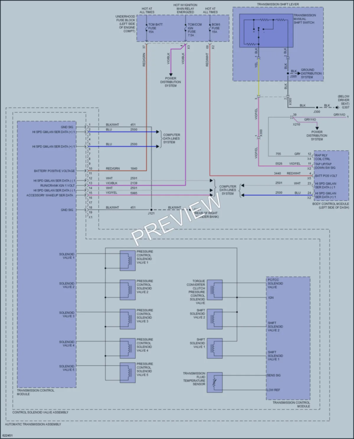 2020 Chevrolet Impala Transmission wiring diagram preview