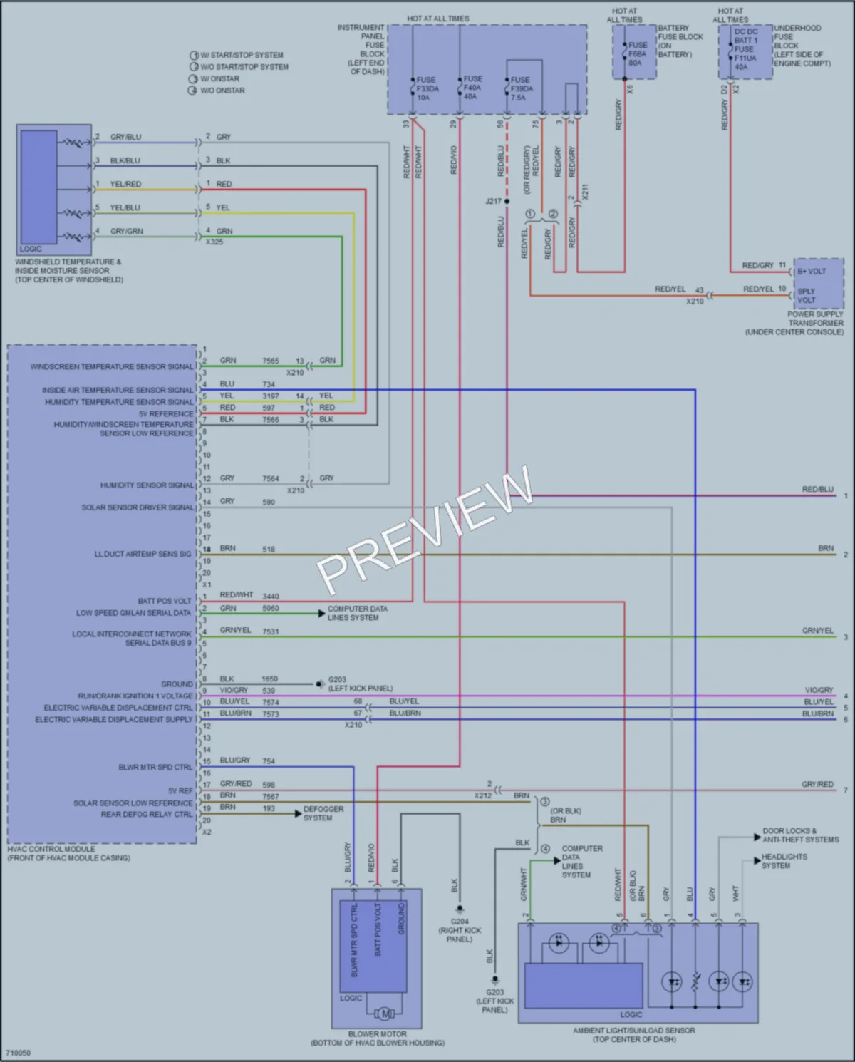 2020 Chevrolet Malibu Air Conditioning wiring diagram preview
