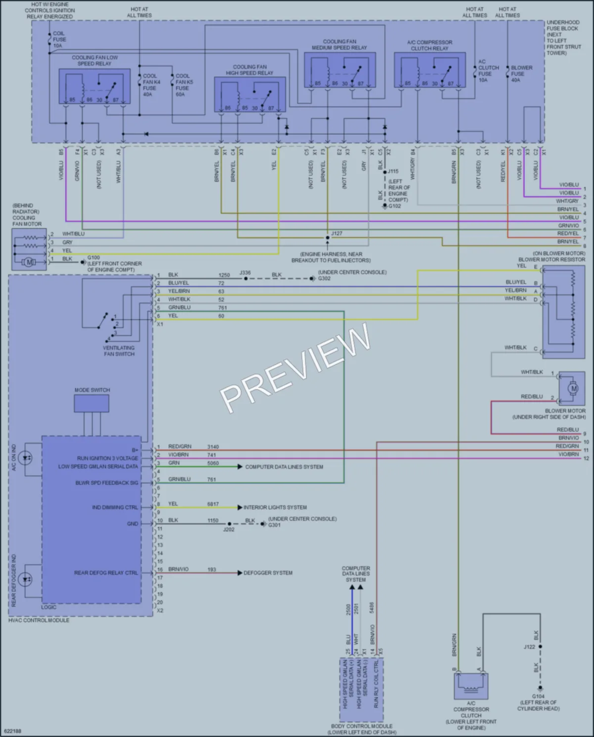 2020 Chevrolet Sonic Air Conditioning wiring diagram preview