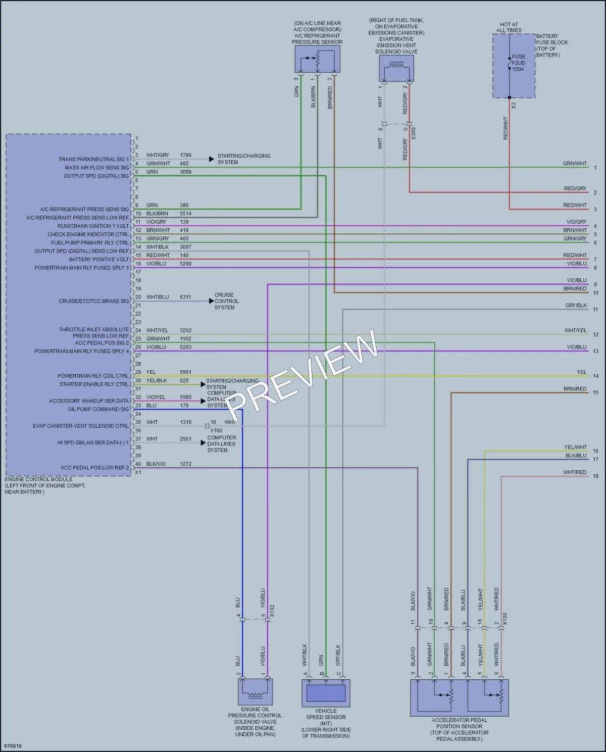 2020 Chevrolet Spark Engine Performance wiring diagram preview
