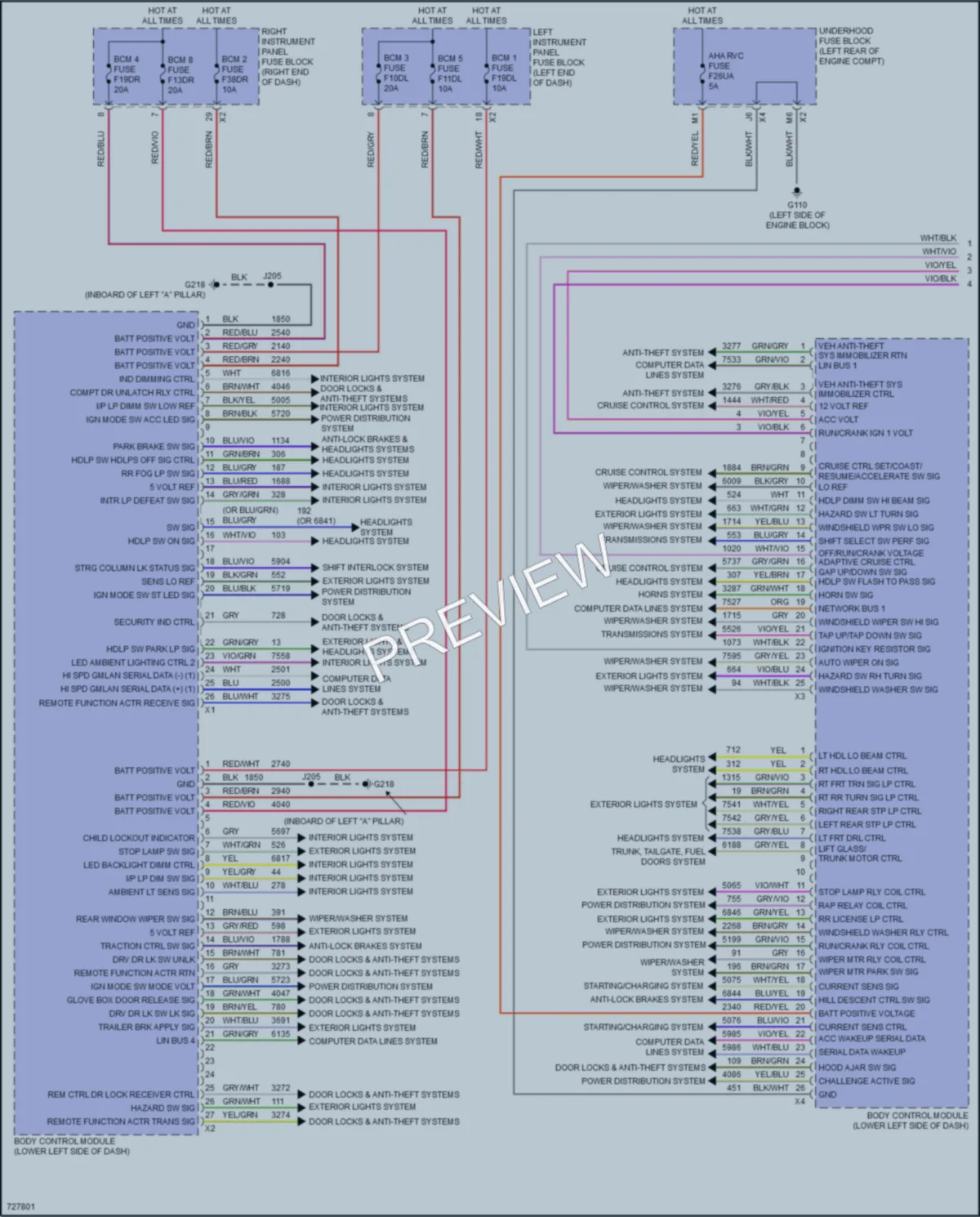2020 Chevrolet Suburban Body Control Modules wiring diagram preview