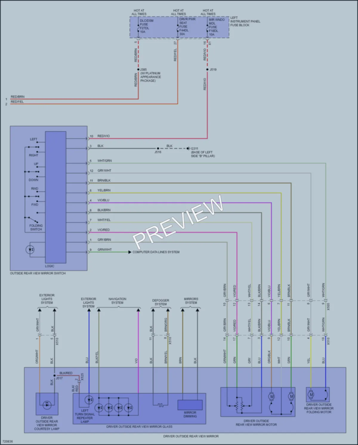2020 Chevrolet Tahoe Memory Systems wiring diagram preview