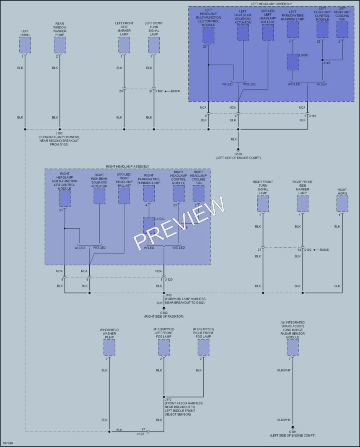2020 Chevrolet Traverse Ground Distribution wiring diagram preview