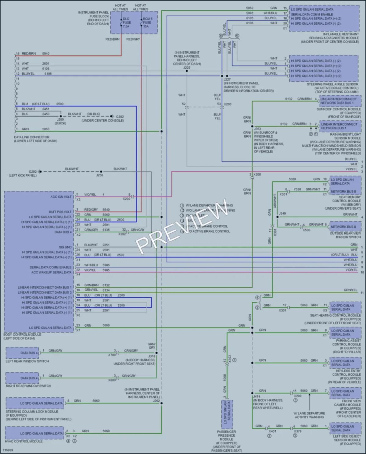 2020 Chevrolet Trax Computer Data Lines wiring diagram preview