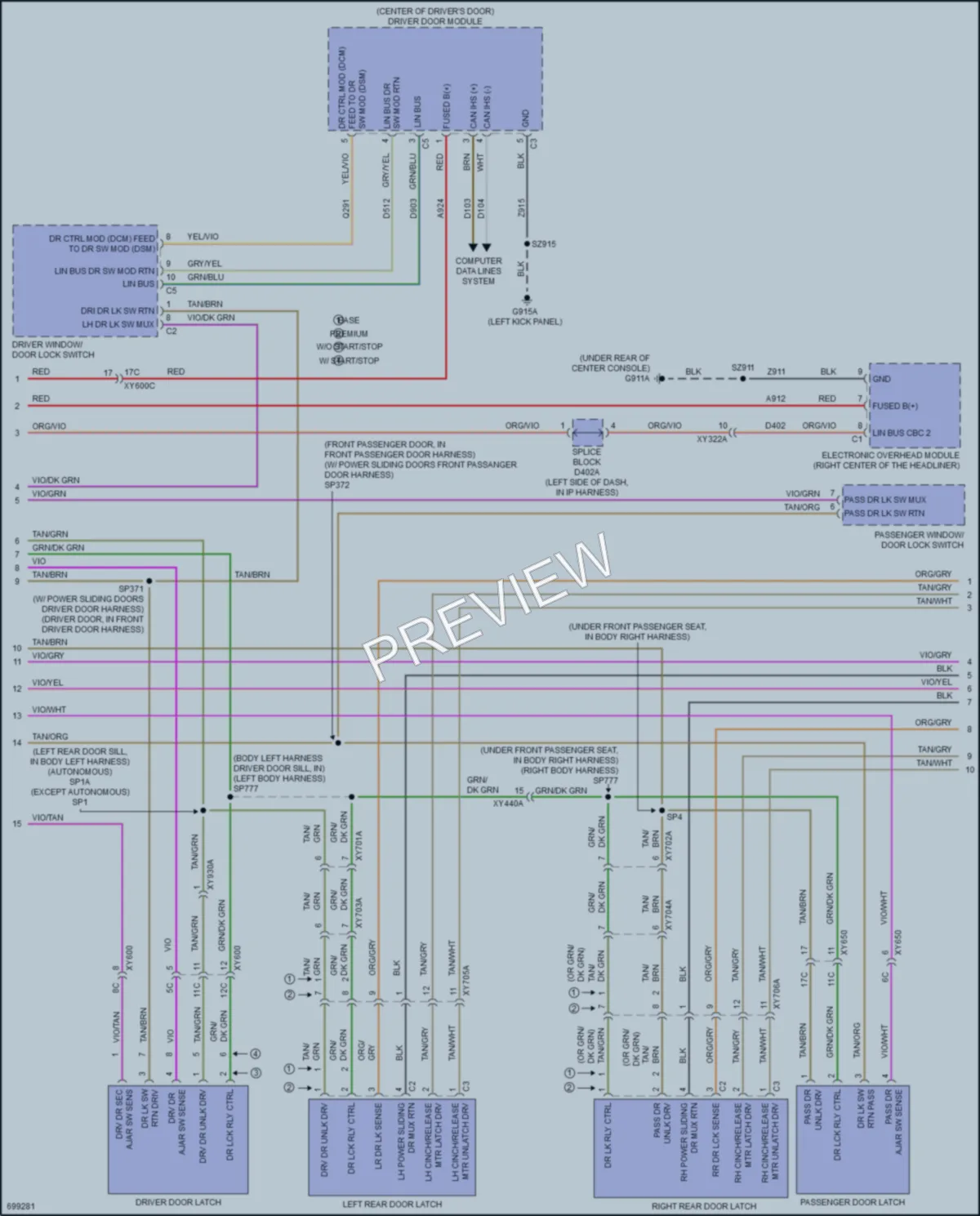 2020 Chrysler PacificaHybrid Anti Theft wiring diagram preview