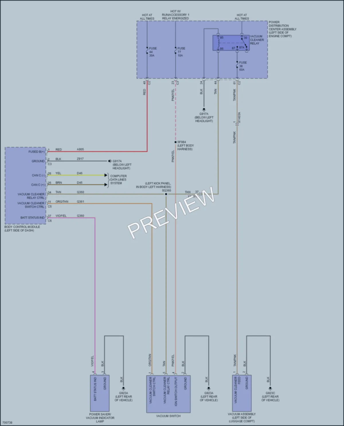 2020 Chrysler PacificaNew Cabin Accessories wiring diagram preview