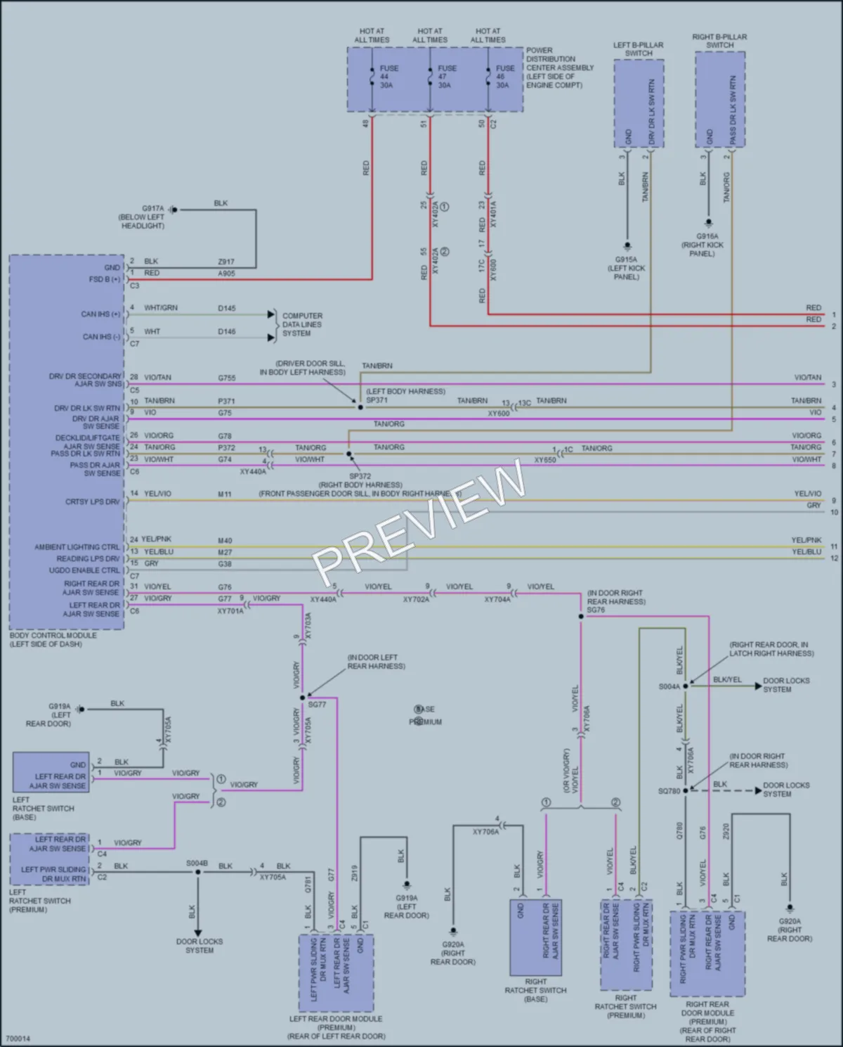 2020 Chrysler PacificaNew Interior Lights wiring diagram preview