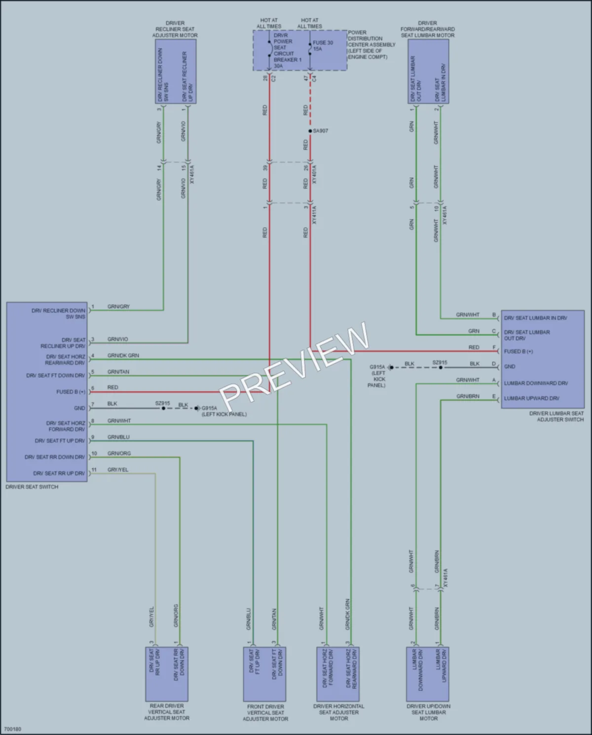 2020 Chrysler PacificaNew Power Seats wiring diagram preview