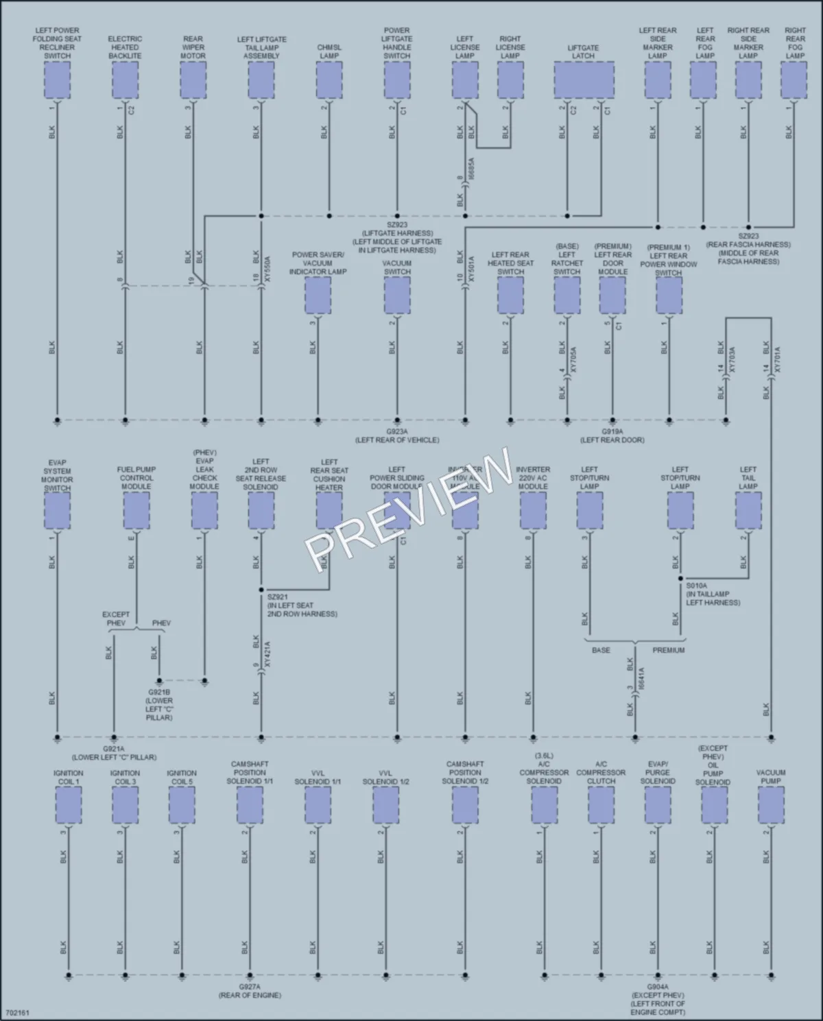 2020 Chrysler Voyager Ground Distribution wiring diagram preview