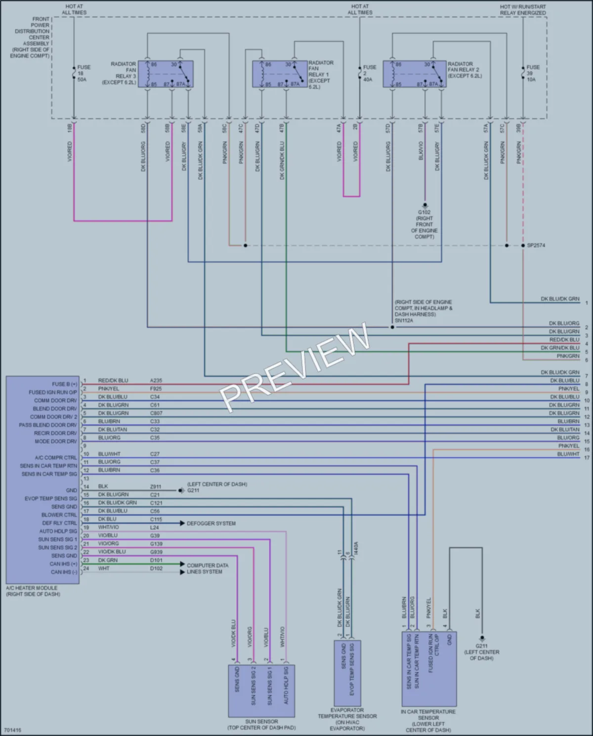 2020 Dodge Challenger Air Conditioning wiring diagram preview