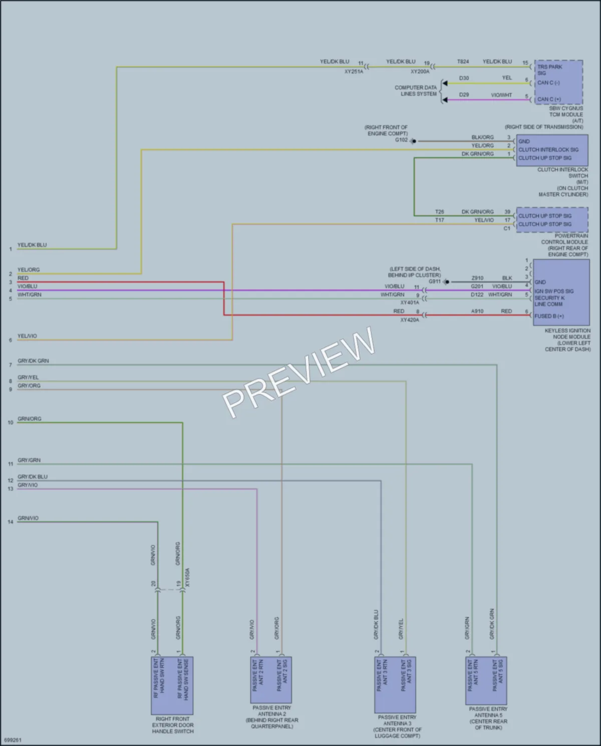 2020 Dodge Challenger Anti Theft wiring diagram preview