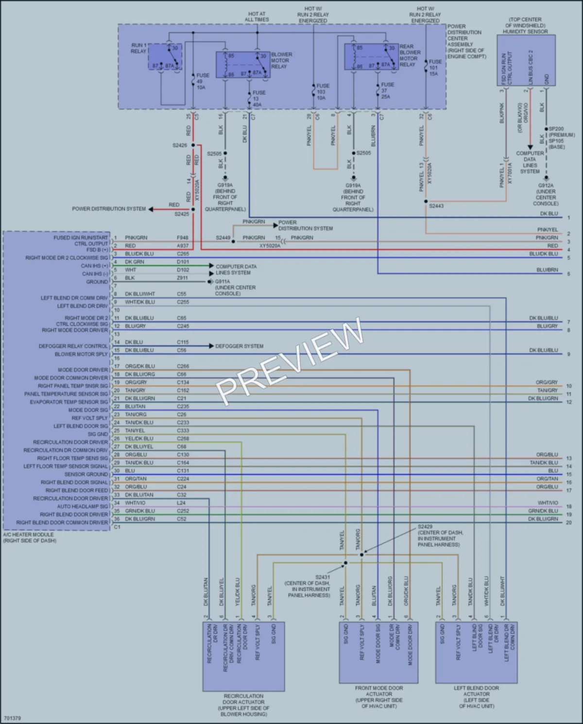 2020 Dodge DurangoPursuit Air Conditioning wiring diagram preview