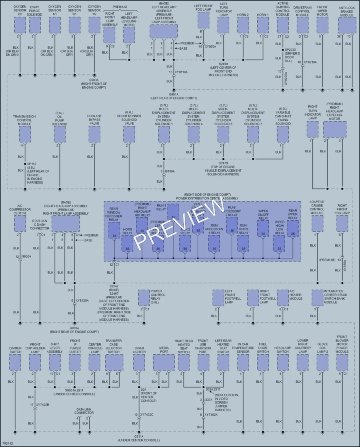 2020 Dodge DurangoSpecialService Ground Distribution wiring diagram preview