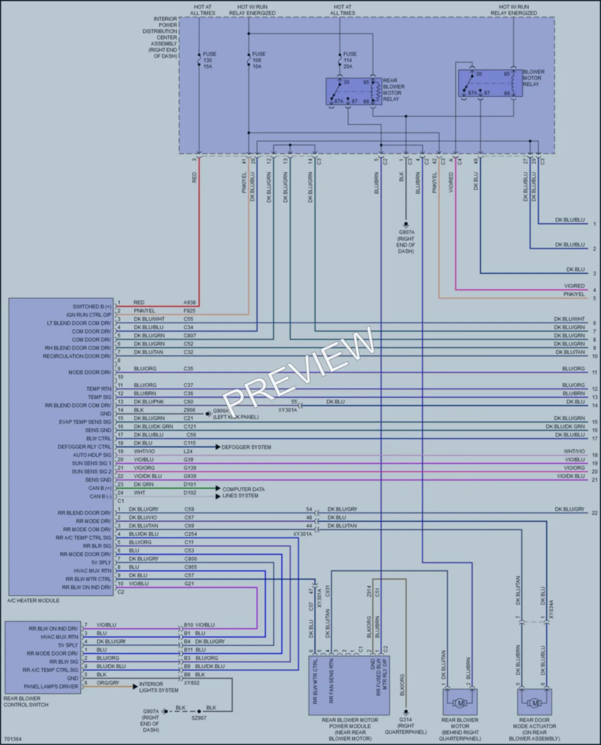 2020 Dodge Journey Air Conditioning wiring diagram preview