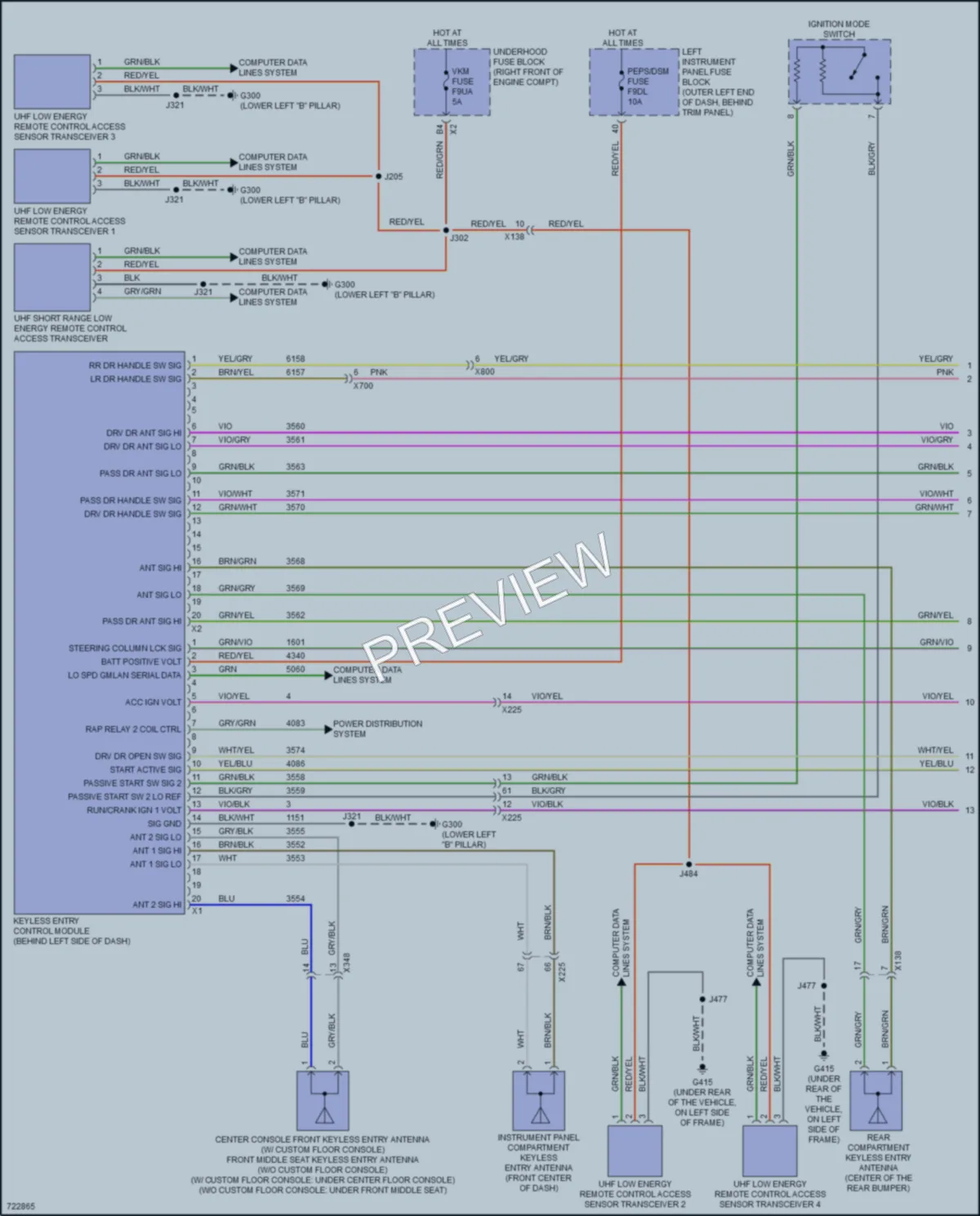 2020 GMC 1500Sierra Power Door Locks wiring diagram preview