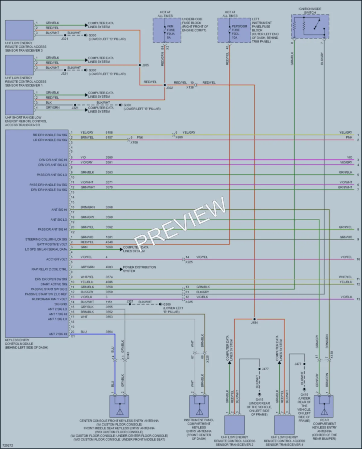 2020 GMC 1500SierraDenali Anti Theft wiring diagram preview