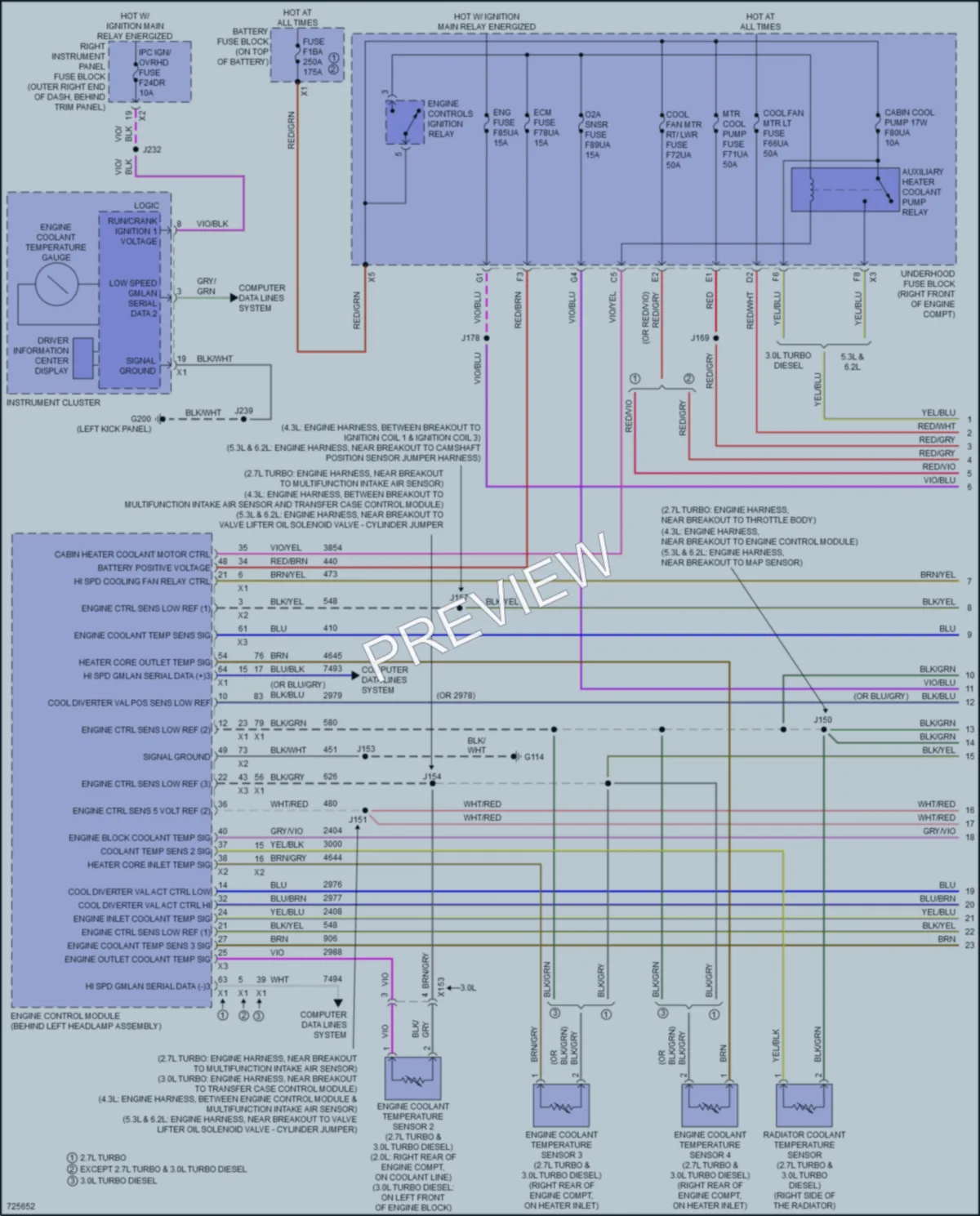 2020 GMC 1500SierraDenali Cooling Fan wiring diagram preview