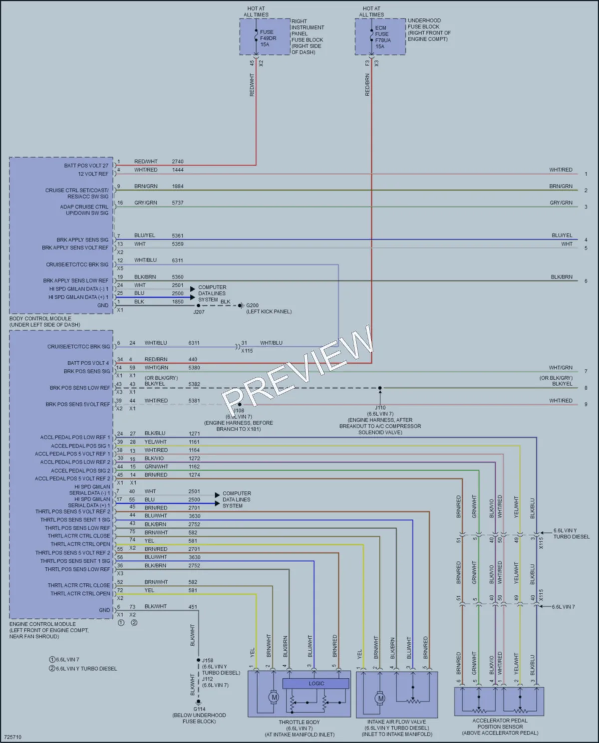 2020 GMC 2500HDSierra Cruise Control wiring diagram preview