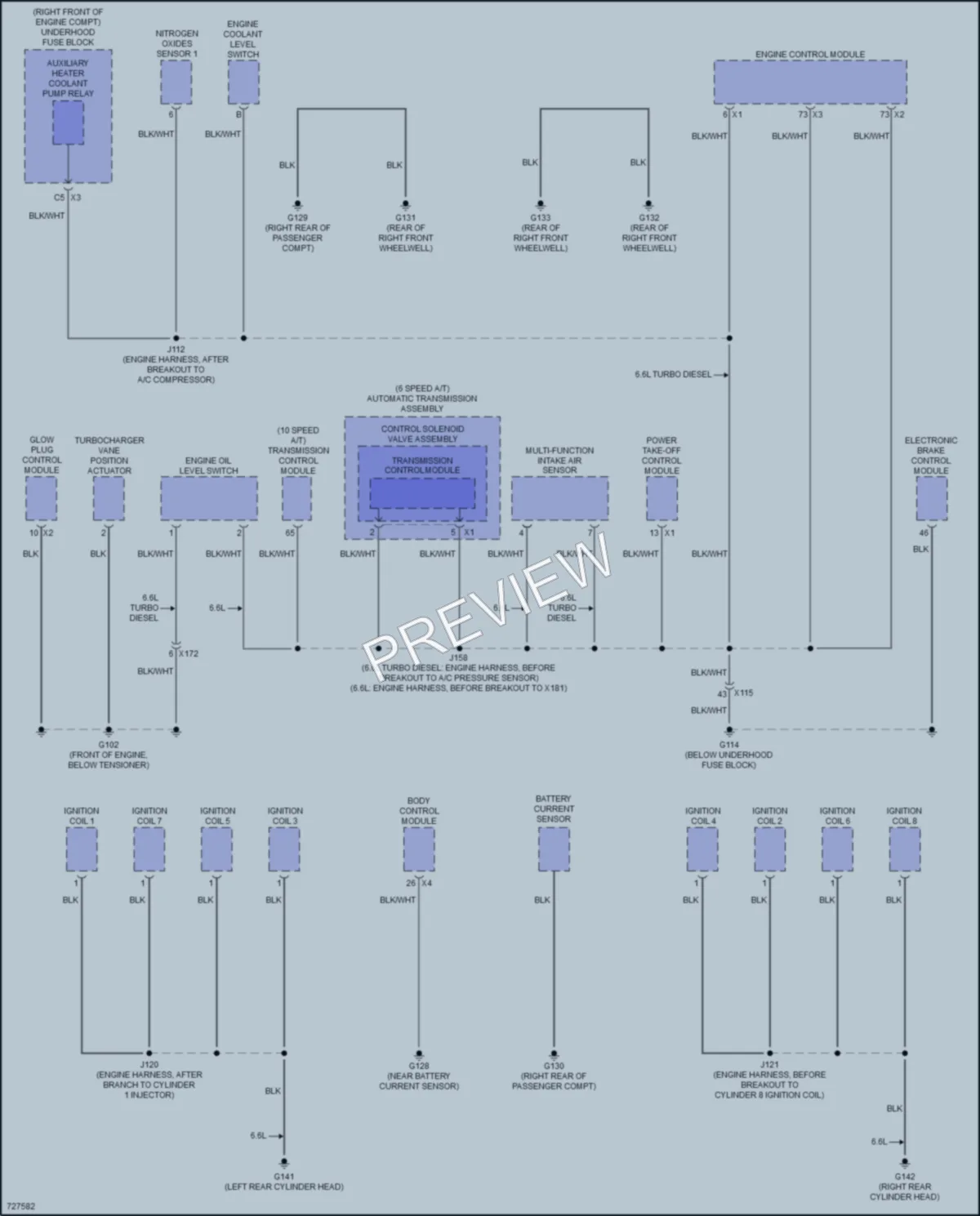 2020 GMC 2500HDSierra Ground Distribution wiring diagram preview
