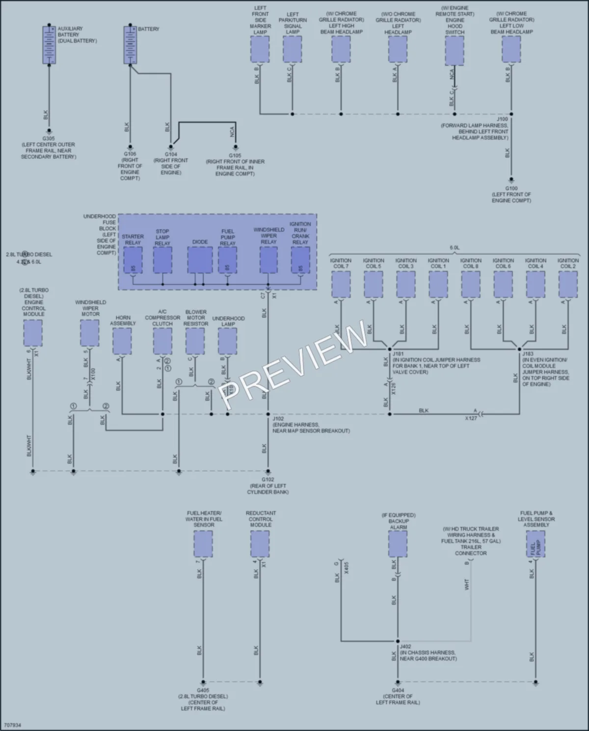 2020 GMC 2500Savana Ground Distribution wiring diagram preview