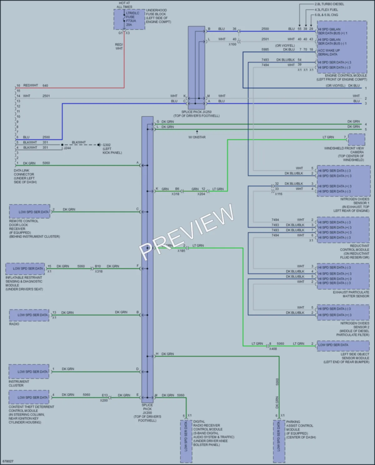 2020 GMC 3500Savana Computer Data Lines wiring diagram preview