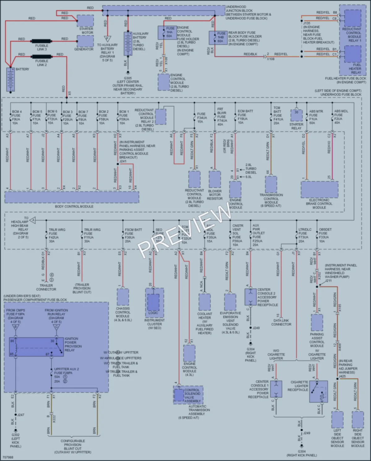 2020 GMC 3500Savana Power Distribution wiring diagram preview
