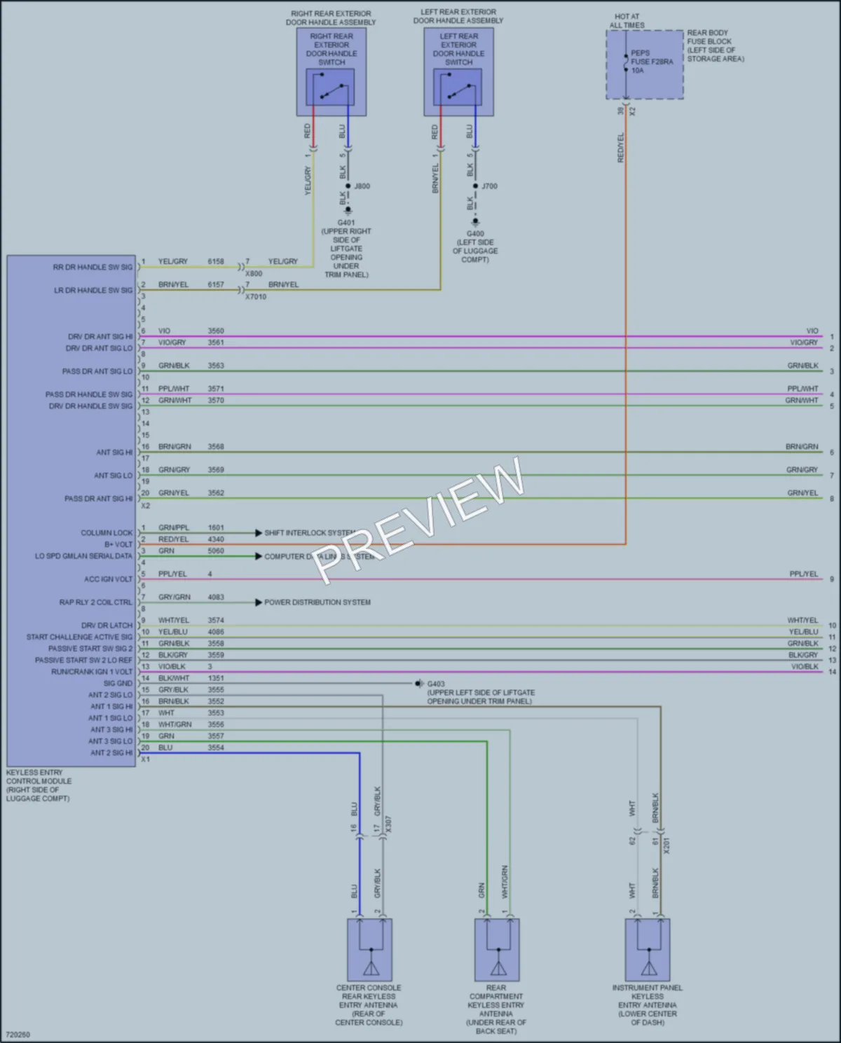 2020 GMC Acadia Anti Theft wiring diagram preview