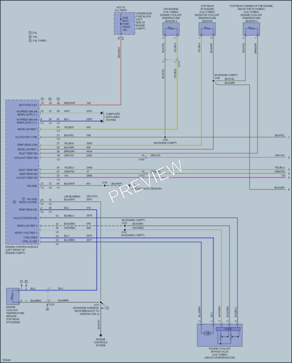 2020 GMC Acadia Cooling Fan wiring diagram preview