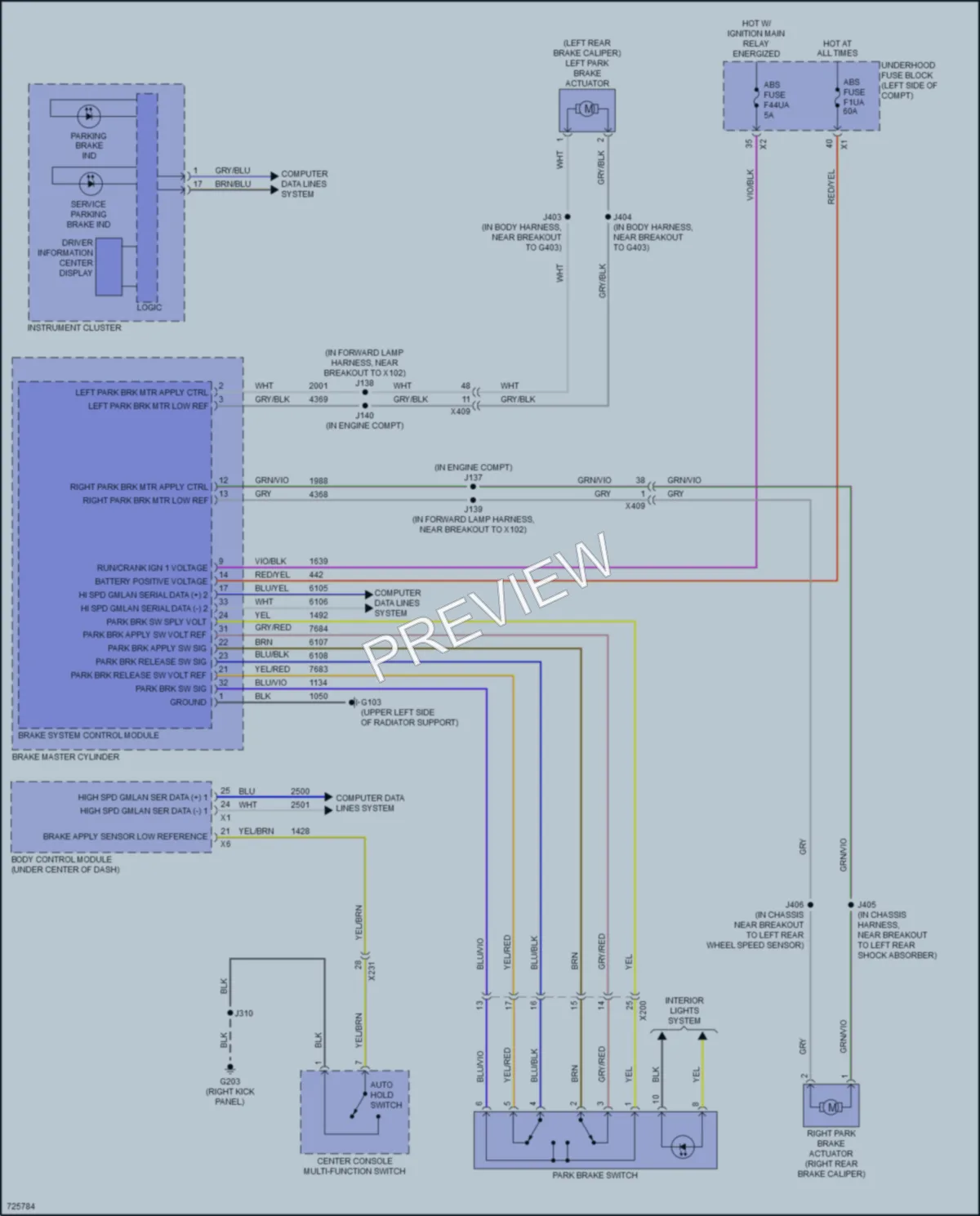 2020 GMC Acadia Shift Interlock wiring diagram preview