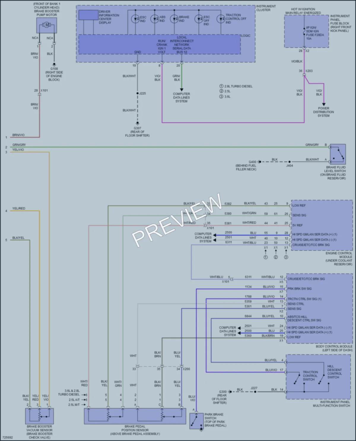 2020 GMC CanyonDenali Anti Lock Brakes wiring diagram preview