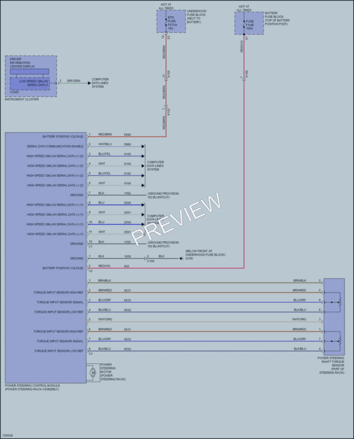 2020 GMC CanyonDenali Electronic Power Steering wiring diagram preview