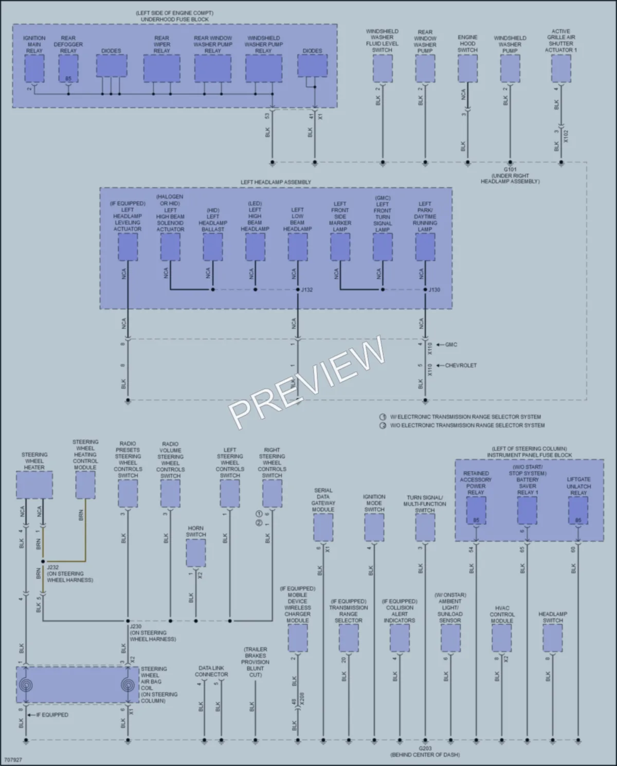 2020 GMC Terrain Ground Distribution wiring diagram preview