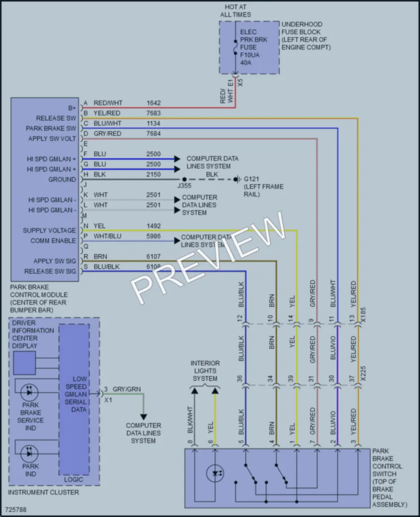 2020 GMC YukonXLDenali Shift Interlock wiring diagram preview